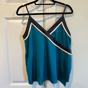 Loft satin, color block cami in size S